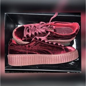 NIB- Fenty x Puma Deep Royal Purple Velvet Creepers